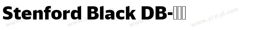 Stenford Black DB字体转换